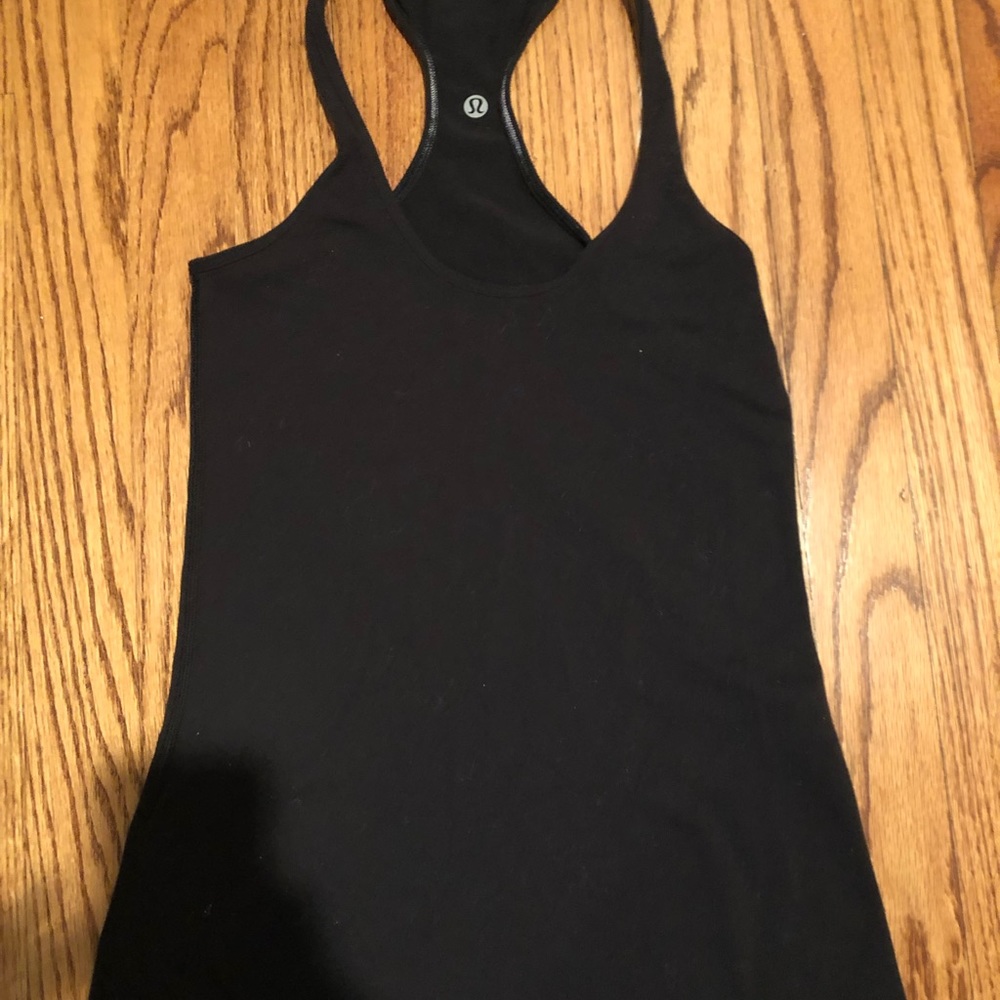 Black Lululemon Razorback Tank - Picture 3 of 3